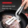 Dizyahuk Stainless Steel Frying Clip Steak Tongs Kitchen BBQ Cooking Camping Tools Heat-Resistant Non-Slip Handle