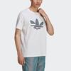 Adidas Originals Trefoil St Tee Hl Logo Print Sports Short Sleeve Men Tops White H41402