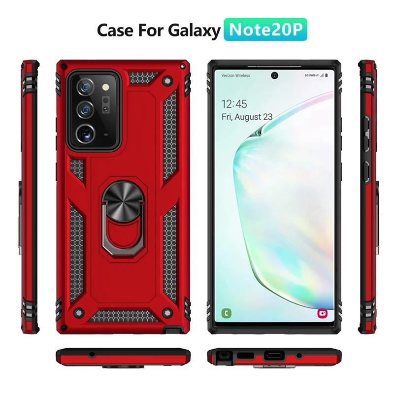 Противоударный защитный чехол-бампер для Samsung Galaxy S24 S23 S22 Ultra S21 S20 FE S10 S9 S8 Plus Note 20 10 5G с металлическим кольцом