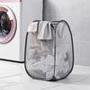 Dirty Clothes Basket Large Capacity Daily Use Strong Load-bearing Bathroom Laundromat Folding Laundry Basket Practical Wide Application