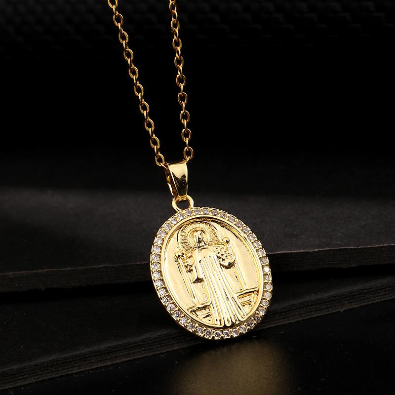 Fashion Micro-Set Multi- Zircon Necklace Pendant Jewelry For Women