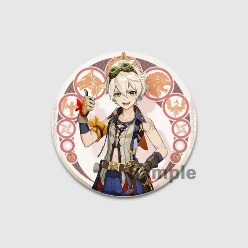 Значки Bennett 32/44/58 мм, аниме-броши ручной работы Genshin Impact, значок на лацкан игрового персонажа, креативный значок в виде мультяшной фигурки, подарочный аксессуар