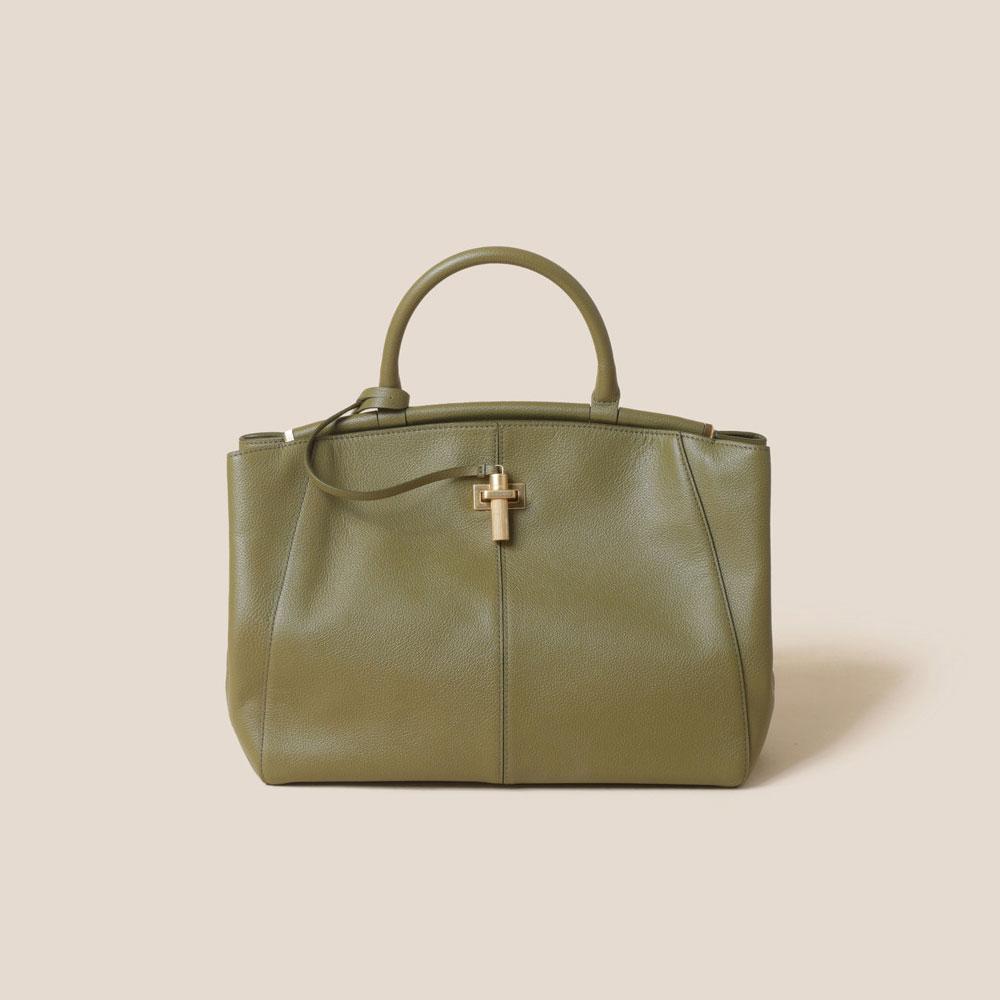 Couronne Fermoir Tote 31 (Khaki)_Rcbtx24653Khx
