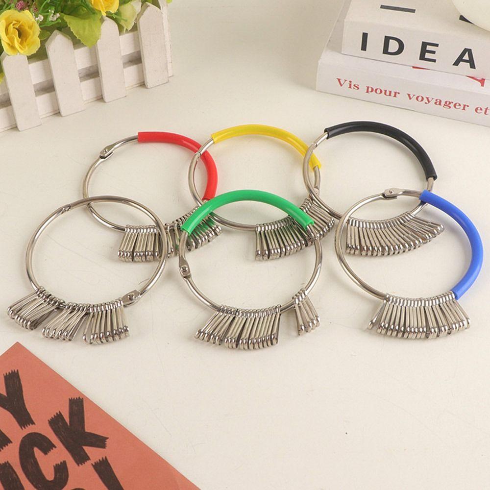 Plastic Key Tags Transparent Window Key Chains New Key Storage Ring  Key Classification