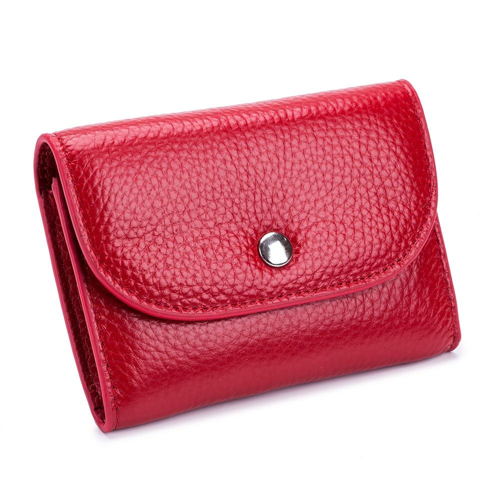 Top Leather Mini Card Bag Purse Multifunctional Cash Coin Bag Business Visiting Credit Bank Card Stock Holder Sleeve