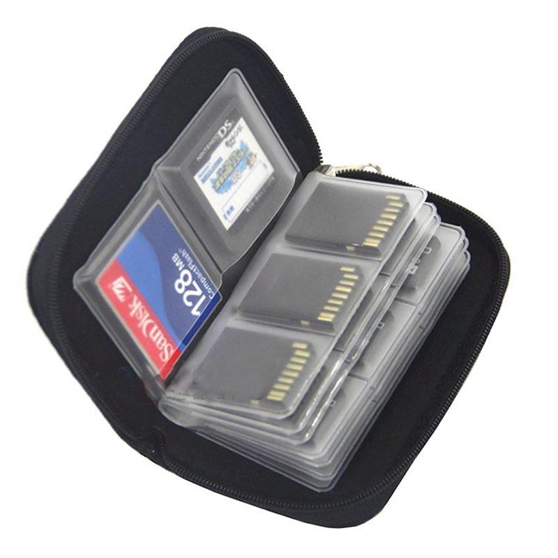 Memory Card Storage Bag Carrying Case Holder Wallet 22 Slots for Game Accessories Memory Card Box