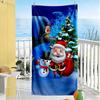 Christmas Beach Towel Super Soft Microfiber Quickdry Fabric Comfortable Lightweight Portable for Swimming,Beach,Camping, Travel, Beach Accessories,Gym