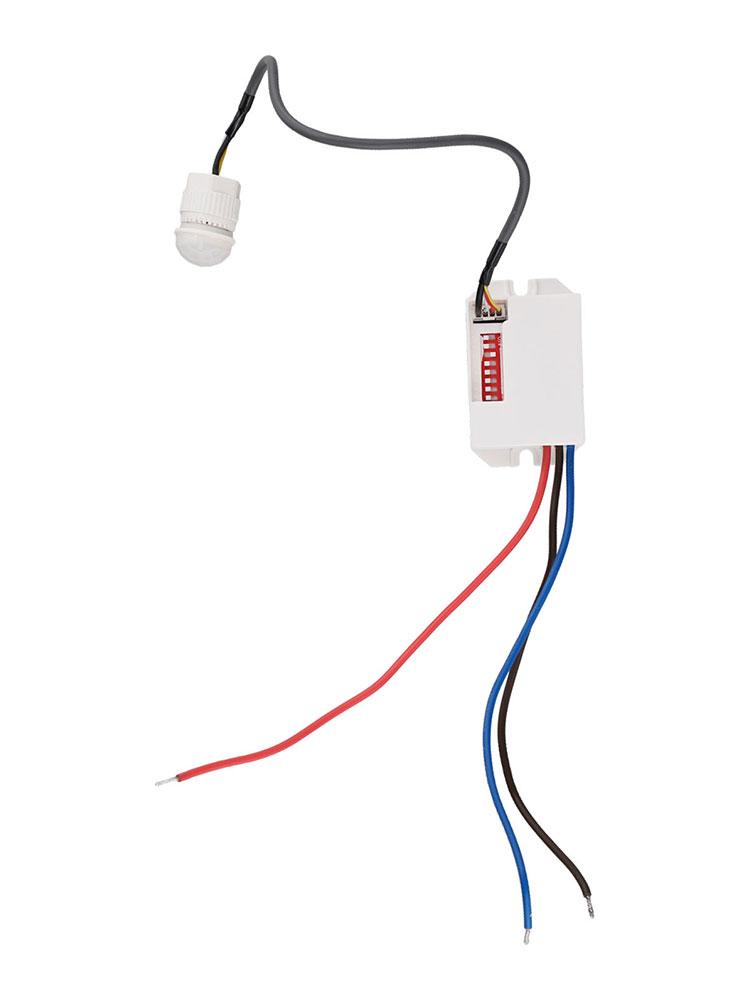 Датчик движения PIR для выключателя света, детектор присутствия, режим покоя, DIP-переключатели, 6 м, регулируемый, потолочный, 220-240 В/AC° 50/60 Гц, для дома