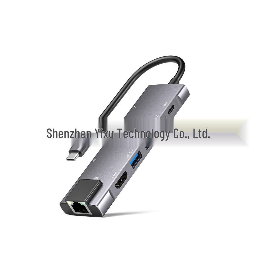 Универсальная док-станция 9-в-1 USB 3.0 с концентратором HDMI и сетевым адаптером для ноутбуков с Type-C