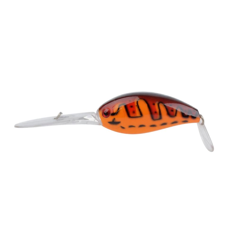 Hard Plastic Crankbait Fishing for and Mandarin Fish - Lifelike Realistic Swimming Action with Colors