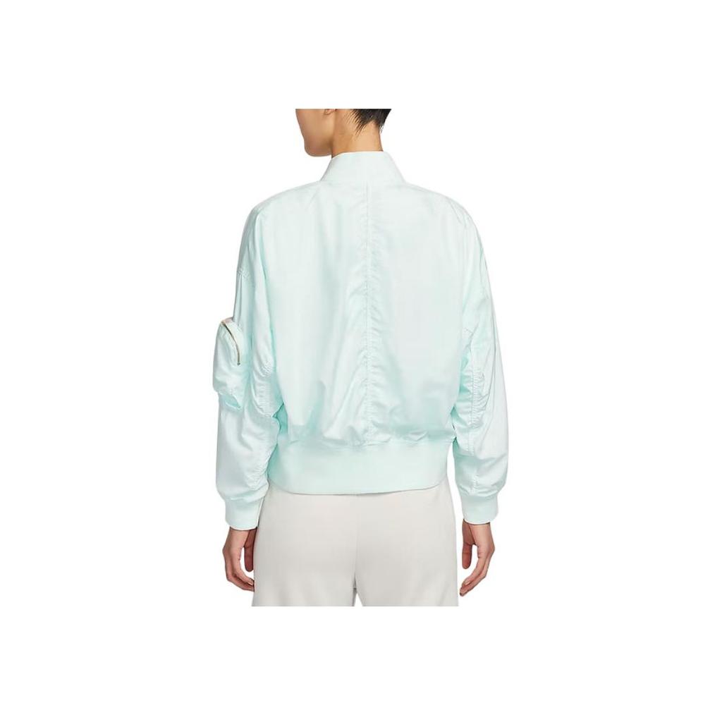 Nike SS24 тканая куртка с воротником-молнией женские куртки синие FN2840-394