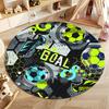 Free shipping! Vibrant Soccer-Themed Rug for Kids' Rooms round carpet for home sofa bedroom, gift