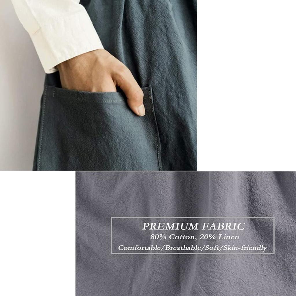 Мягкий хлопковый кухонный фартук с крестообразной спинкой для приготовления пищи, общественного питания, коммерческого ресторана, размер может быть настроен