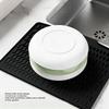 Silicone Dish Drying Mat Built-in Drain Kitchen Counter Pad Durable Drain Pad  Kitchen Countertop