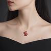 Swarovski Swan Gold Plated Necklaces Women's Red 5649773