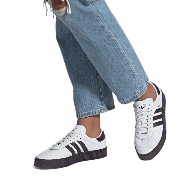 Adidas Originals Samba Low Top Sneakers Women Sneakers White Purple FV0784