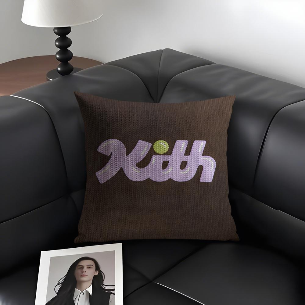 KKITH Brand Cushion Cover Natural Linen Organic Fabric DoubleSided Printing Sofa Home Decor Gift Pillow Case