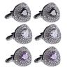 Shirt Cuff Button Triangle Zircon Cufflink Charm Jewelry Gift