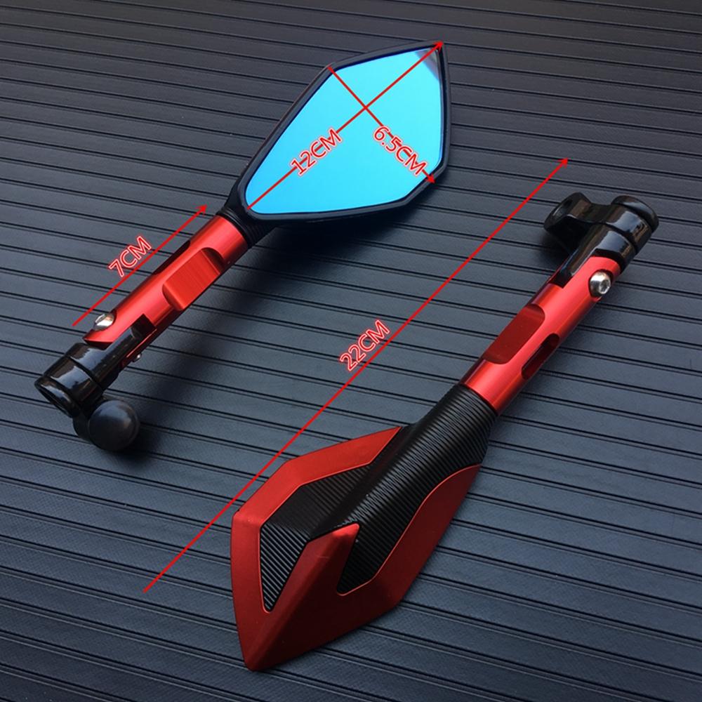 Алюминиевые боковые зеркала заднего вида с ЧПУ для мотоцикла, 8 мм, 10 мм для KAWASAKI z750 NINJA250 HONDA R1 R6 FZ6 SUZUKI
