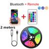 Bluetooth светодиодная лента Smart SMD 5050 Управление через приложение и пульт ДУ Гибкая лента Диодная лампа Лента Подсветка для ТВ Игровая комната Домашний декор
