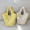 2025 Новый верхний слой TC коровьей кожи сумка-ведро для воды сумка-корзина для овощей Большая вместимость повседневная сумка через плечо на одно плечо женская сумка тренд