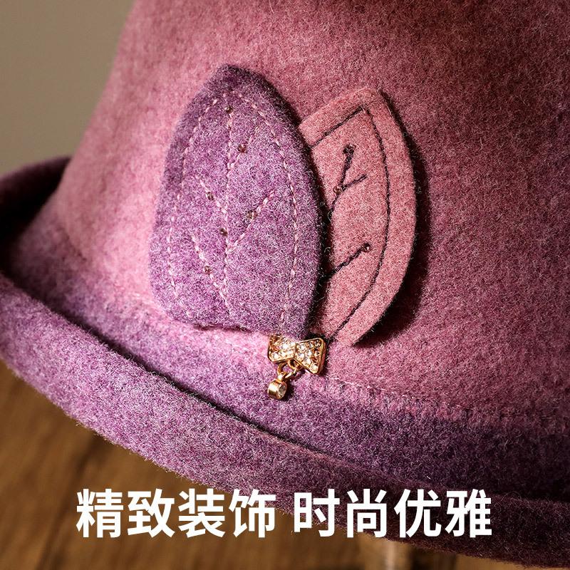 Шерстяная рыбацкая шляпа, женская осенне-зимняя теплая модная шляпа-цилиндр с темпераментом, шляпа-тазик для мамы