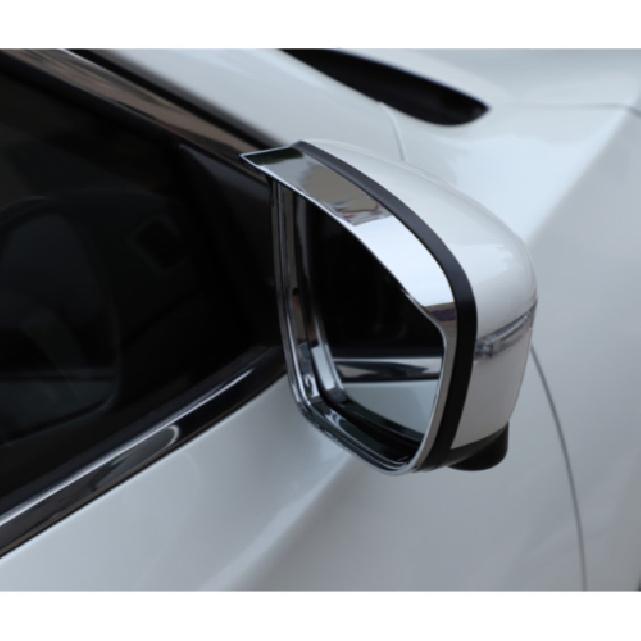 Хром 2 шт. Накладка-козырек от дождя на зеркало заднего вида для Nissan Qashqai 2023 2024