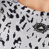 adidas Узорчатый укороченный тренировочный топ с вырезом, женские топы, серый черный HC6851