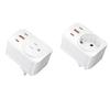 Европейский в американский адаптер питания, дорожные преобразователи с USB C и двумя портами USB A