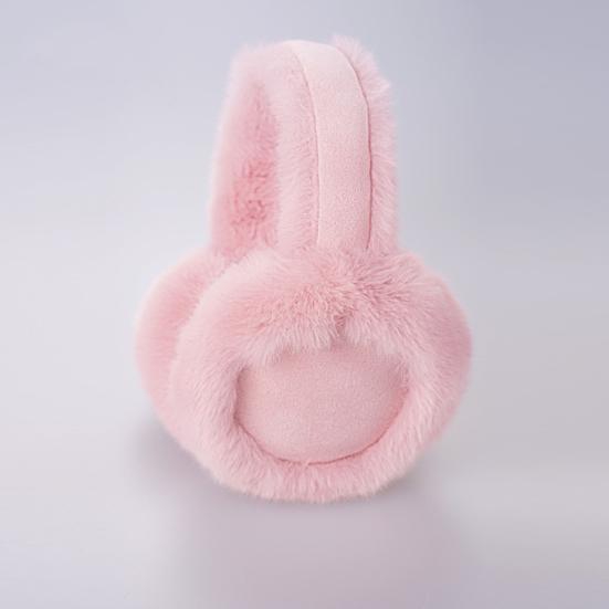 Winter Earmuff for Women Girls Foldable Fluffy Ear Warmer Soft Faux Fur Warm Ear Cover for Cold Weather Outdoors