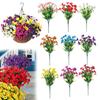 12 шт. искусственные цветы реалистичные яркие многоразовые не требующие ухода пластиковые искусственные цветы для дома свадебный декор вечеринки