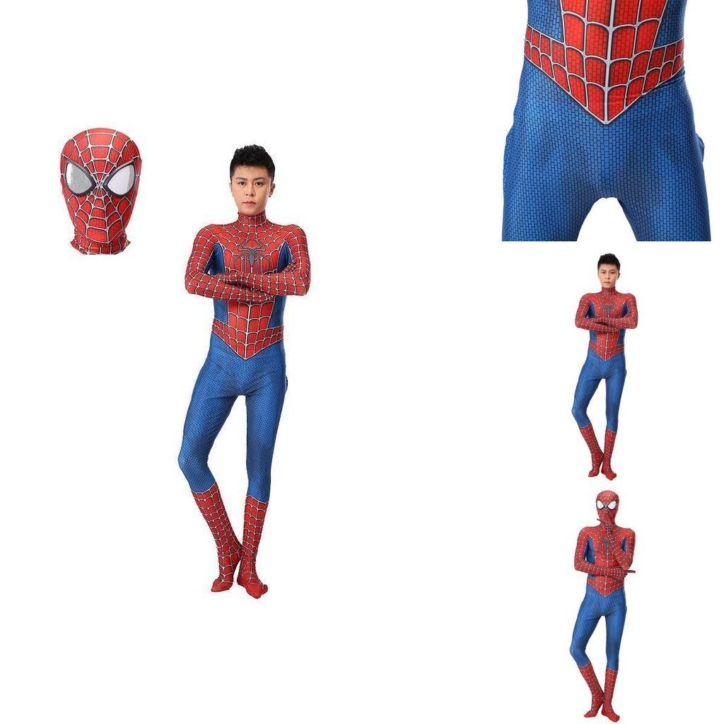 Exquisite Raimi Spiderman Cosplay Costume With Breathable Zentai Jumpsuit