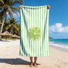 1PC Summer Fresh Lemon Beach Towel Absorbent Non-shedding Swimming Bath Towel for Water Sports And Pool Activities