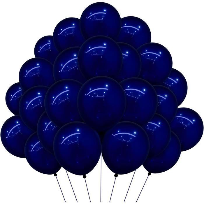 Ballon - Bleu Marine - 50 Pièces - 10" (25 cm) - Latex Naturel - Décoration Anniversaire