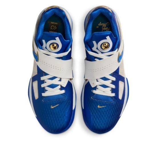 Nike Zoom KD 4 The Real MVP 'Hyper Royal' FZ3540-400 Мужские Синий Белый Золотой