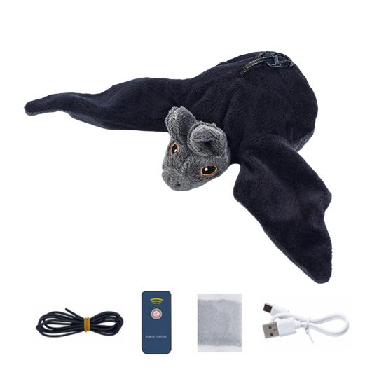 Игрушка для кошек «хлопающая птица», перезаряжаемая интерактивная плюшевая птица с дистанционным управлением, автоматическая хлопающая и щебечущая игрушка для кошек с кошачьей мятой для домашних кошек