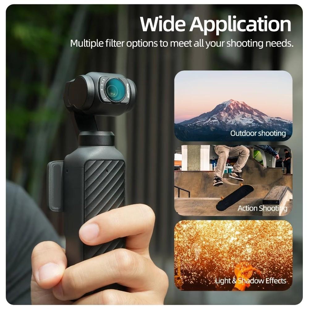 ND2-32 Wide-Angle Lens Adjustable Macro Lens for DJI Osmo Pocket 4 3 Camera Accessories