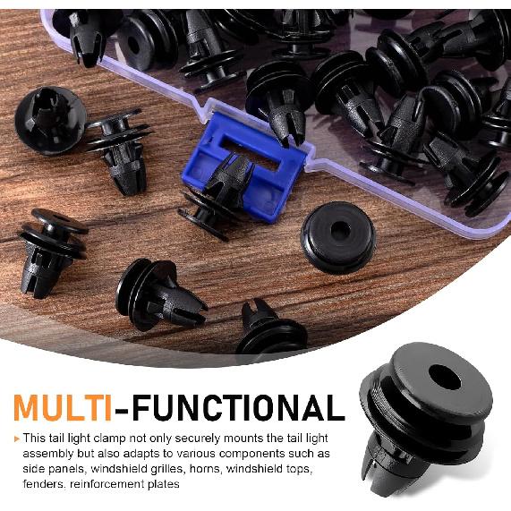 WZP 20PCS Tail Light Retainers Clips, Push-Type Automotive Tail Light Assemblies Retainer Clip, Replace for 68061648aa, Compatible with Dodge