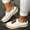 Fashion Autumn 2024 New Women Flat Bottom Vulcanized Shoes Breathable Hollow Shoes for Women Summer Fashion Loafers Zapatos De Mujer