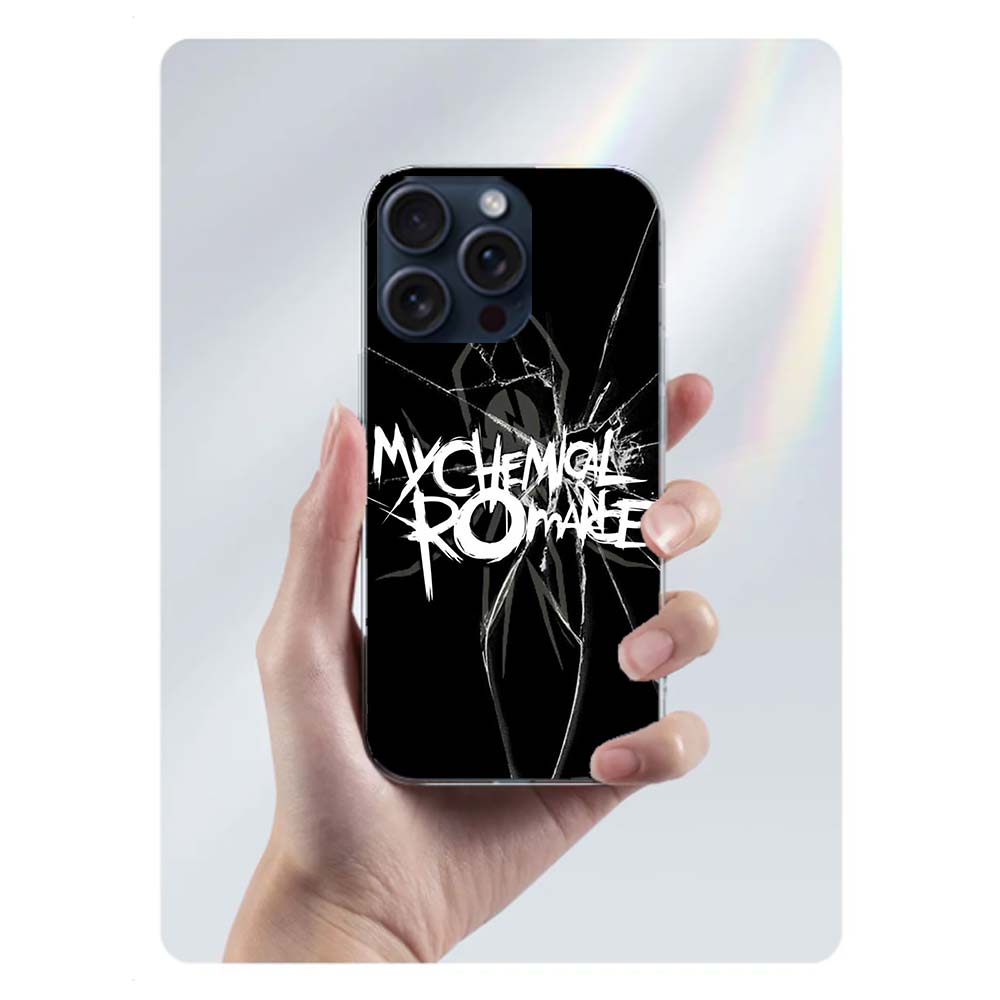 My Chemical Romance MCR Clear Phone Case For Iphone 17 Air 16 Pro Max 15 Pro 14 Plus 17E 16E 11 13 12 Mini Cover Cases Fundas Ce