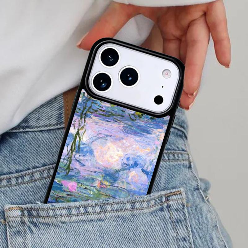 Чехол для телефона с картиной Клода Моне для iPhone 16e 15 14 13 12 17 Pro Max Plus Air 17pro Чехол