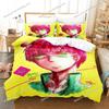 Disastrous Life of Saiki K Cute Bedding Set Cartoon Anime Adult Kid Bedroom Soft Duvet Cover 3D Print Vibrant  Anime Cozy Set