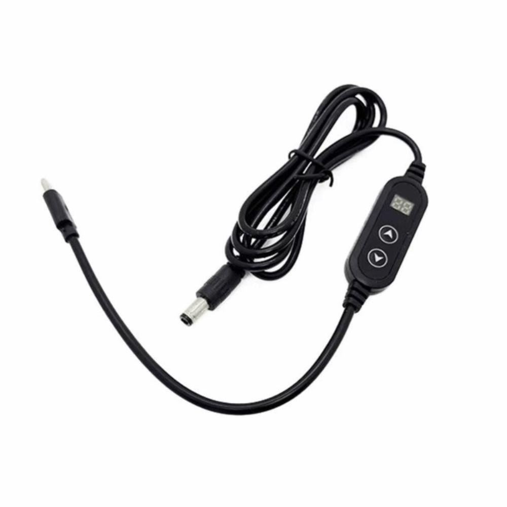 5V to 12V USB-C to DC Converter Adjustable Voltage Charging Cord New Boost Converter Cable