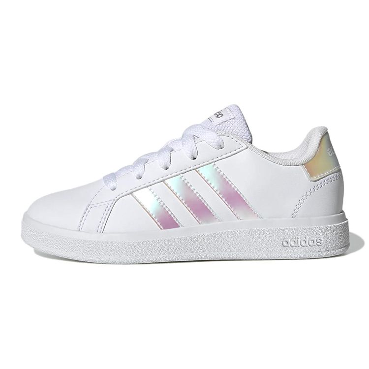Adidas Grand Court 2.0 Big Kid White Iridescent Kids Sneakers Cloud-White GY2326
