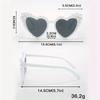 Non-polarized White Heart Frame Glasses Heart-Shaped Faux Pearl Sunglasses for Women Fashion Summer Decorations