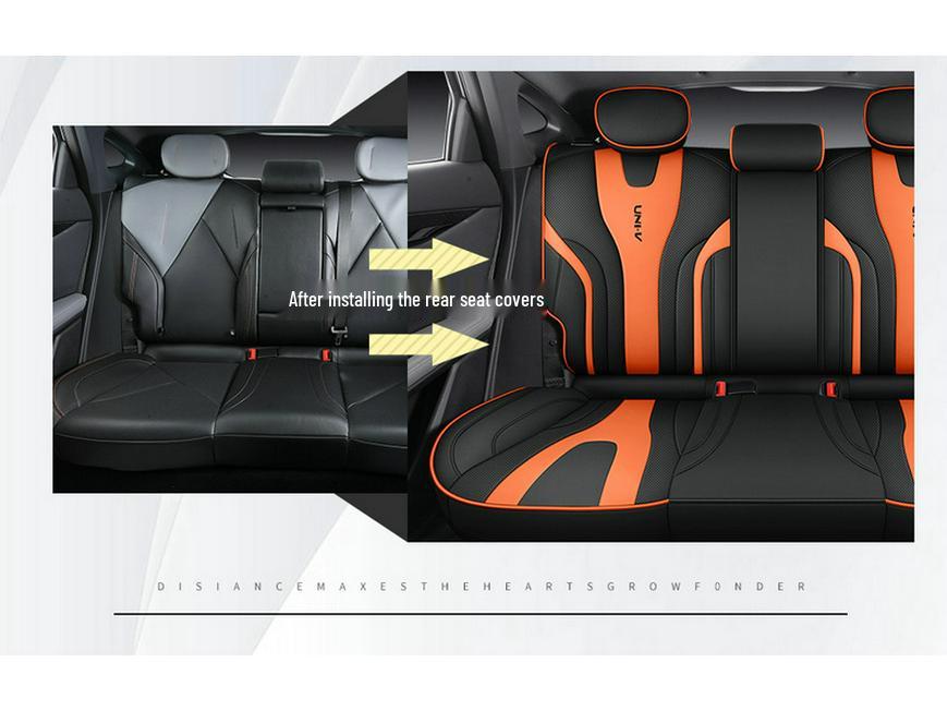 Changan UNIV Special Sport Car Seat Cushion - Full Surround, Wear-Resistant Leather Cover