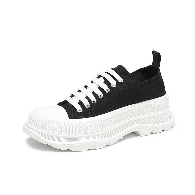 Women/Man Boots 2024 Autumn New Thick Soled Canvas Shoes Couple's Casual Shoes Height Increasing Comfort Non Slip Outdoor Boots