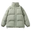 Mens Winter Thickened Cotton Padded Jacket Stand Collar Loose Fit Warm Outdoor Coat Youth