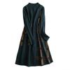 Women's Fall/Winter Loose-Fit Knit Dress with Youthful Charm Mid-Length Base Layer Sweater Dress