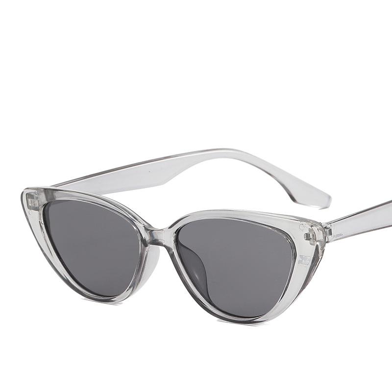 Очки Солнцезащитные очки в маленькой оправе Треугольные модные кошачий глаз Индивидуальные ретро Простые аксессуары